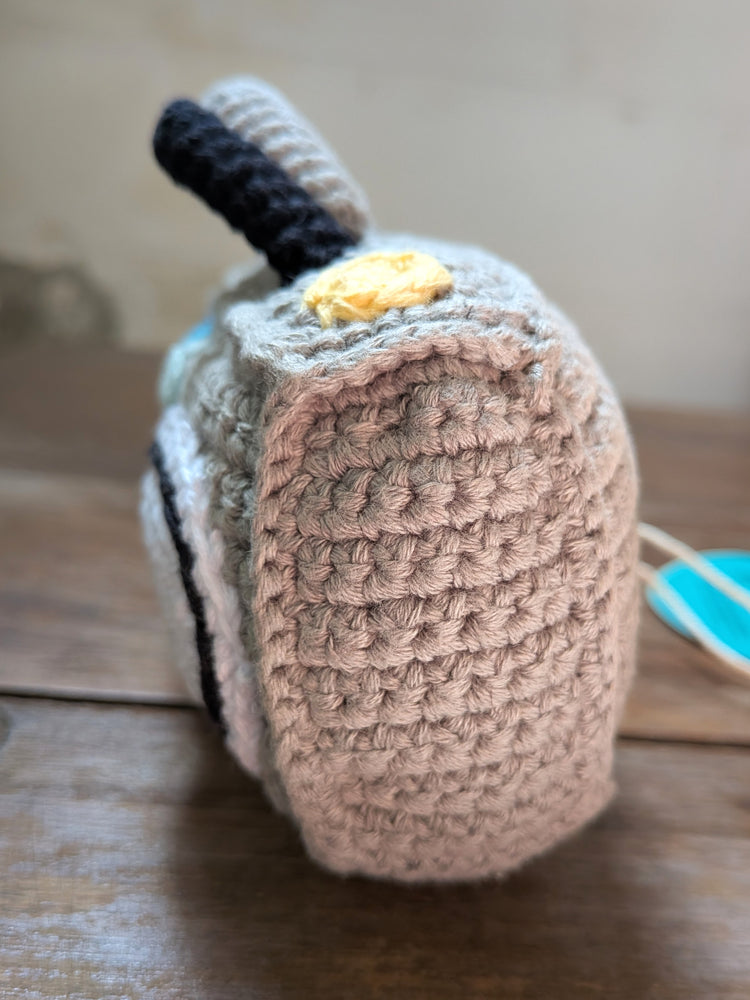 Retro Radio Knit Rattle