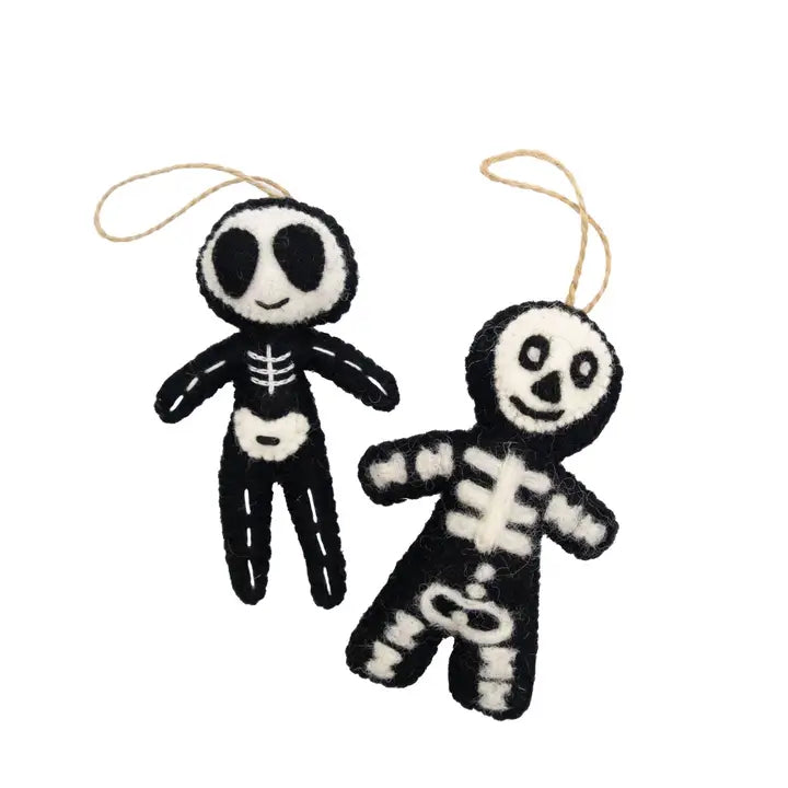 Skeleton Fun Felt Ornament