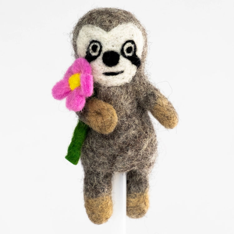 Sloth Felt Finger Puppet