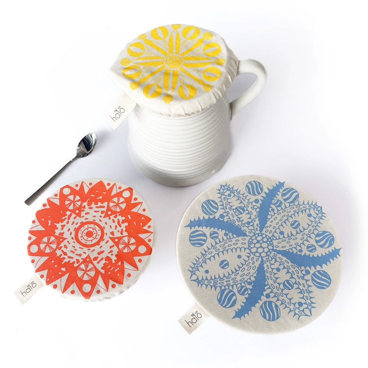 Aloe Small Set of 3 Dish Covers