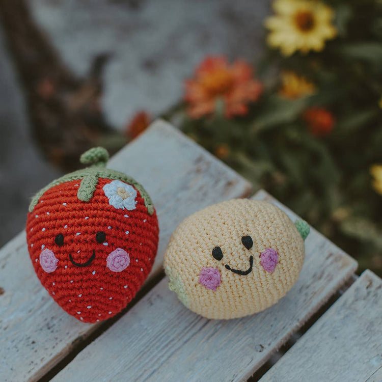 Sweet Strawberry Baby Rattle