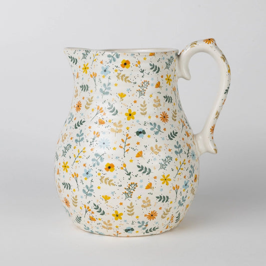 Tula Floral Ceramic Pitcher