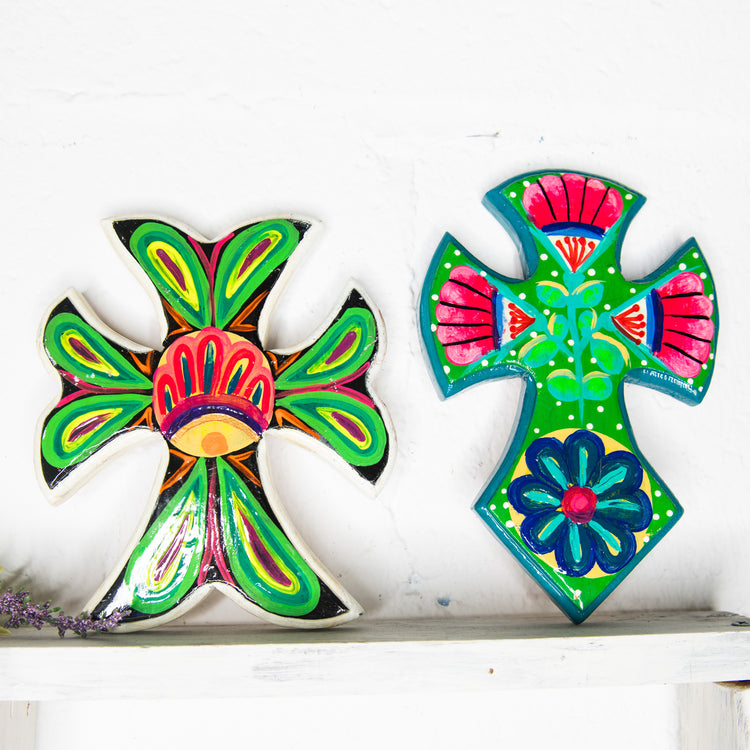 Colorful Wooden Crosses