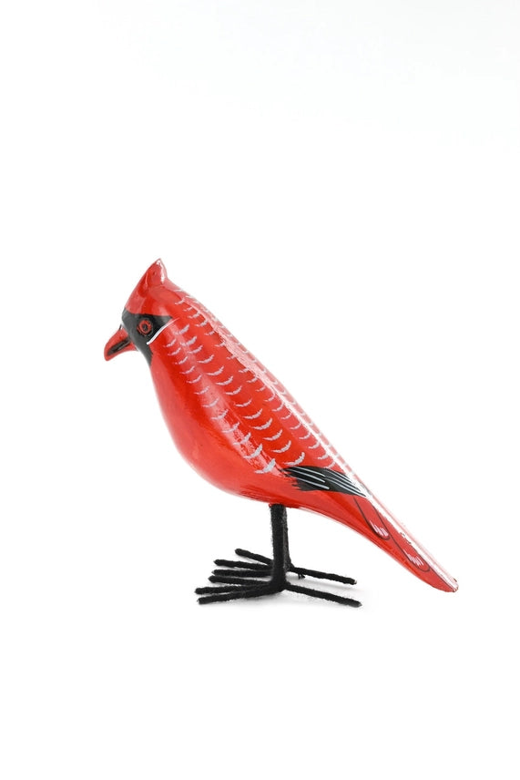 Jacaranda Wood Cardinal Sculpture