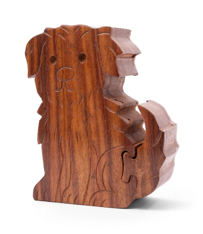Dog Wooden Puzzle Box