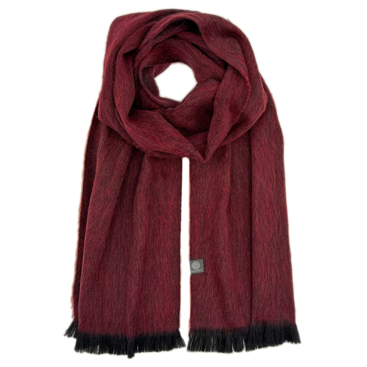 Sapphire Red Alpaca Scarf