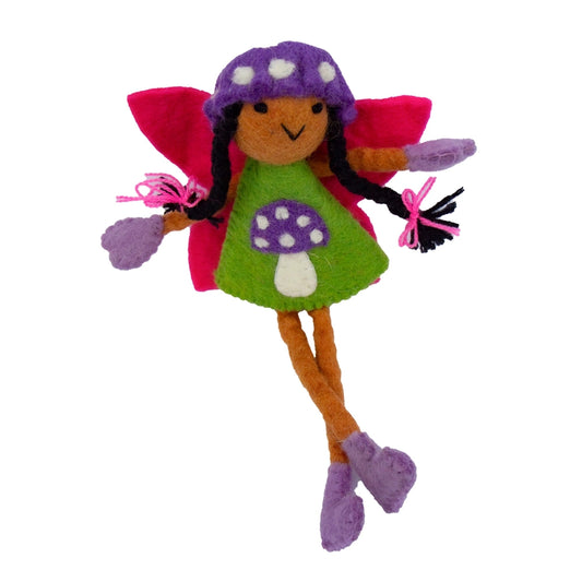 Mushroom Bonnet Tooth Fairy Doll