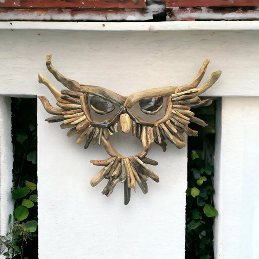 Owl Driftwood Wall Art