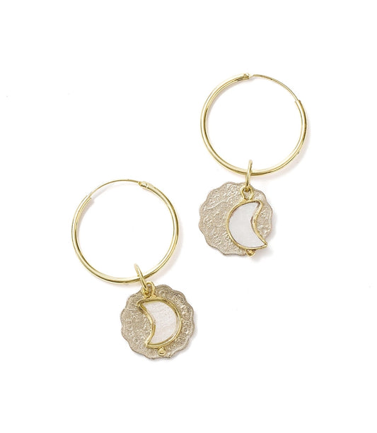 Sikka Coin Hoop Earring