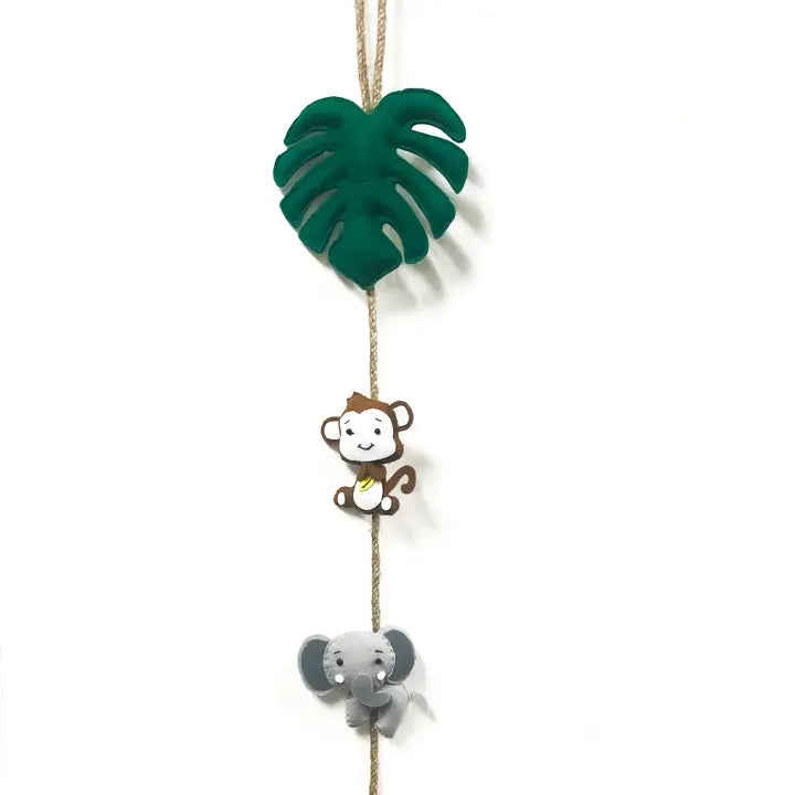 Felt Jungle Animal Garland Wall Hanging