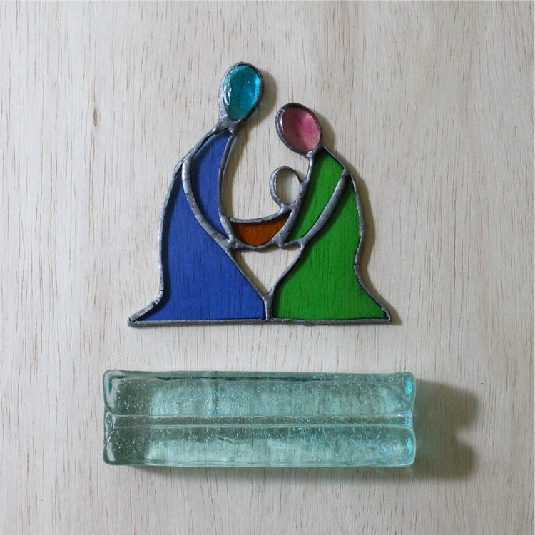 Recycled Glass Nativity