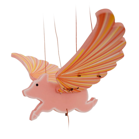 Flying Pig Wooden Mobile