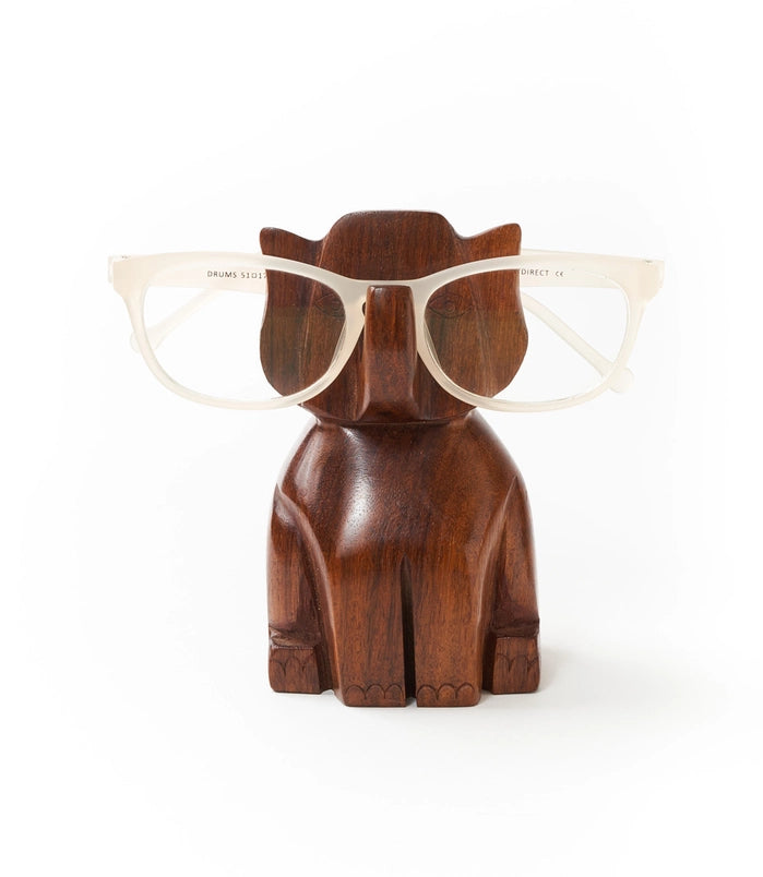 Wooden Elephant Eyeglass Holder