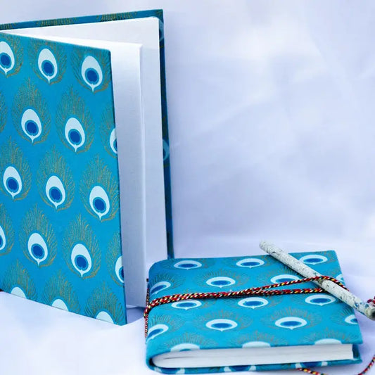 Handmade Paper Peacock Journal