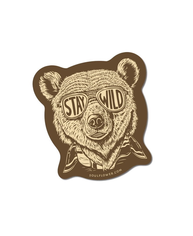 Stay Wild Bear Sticker