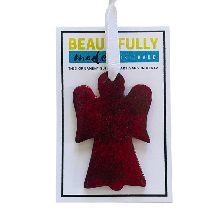 Soapstone Angel Ornament