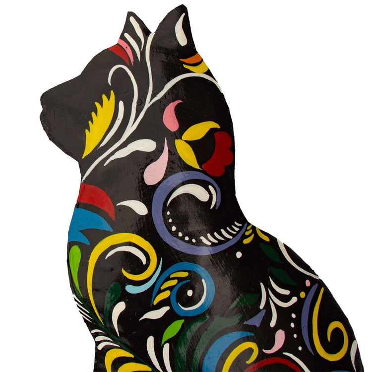 Colorful Kitty Haitian Oil Drum Art