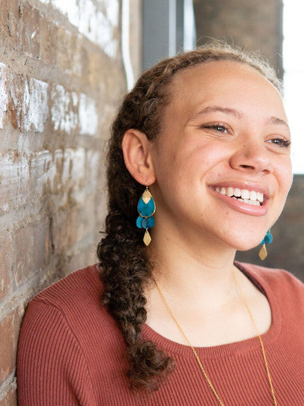 Blue Windchime Earrings