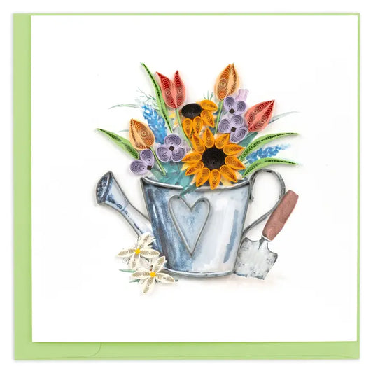 Garden Watering Can Greeting Card