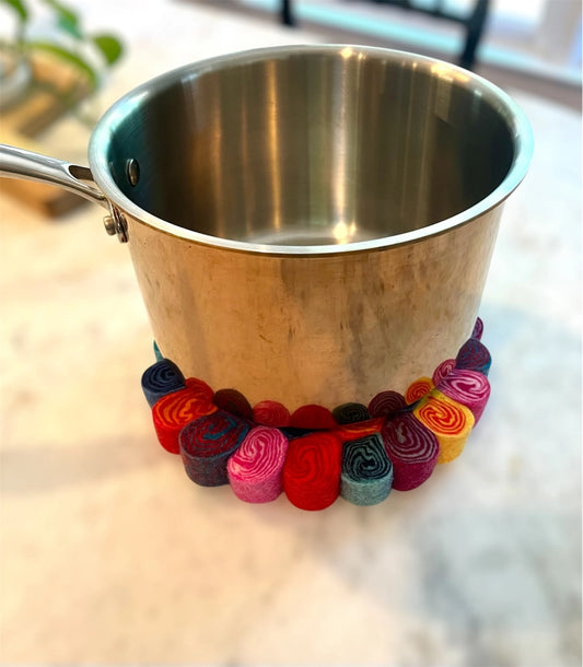 Swirl Felt Trivet