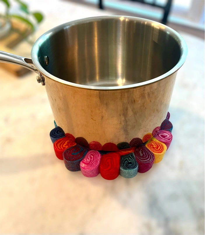 Swirl Felt Trivet
