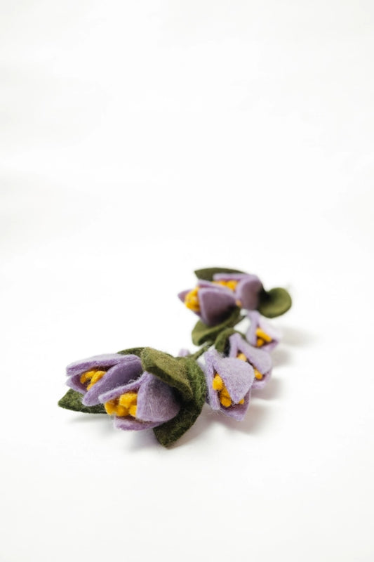 Felted Purple Tulip