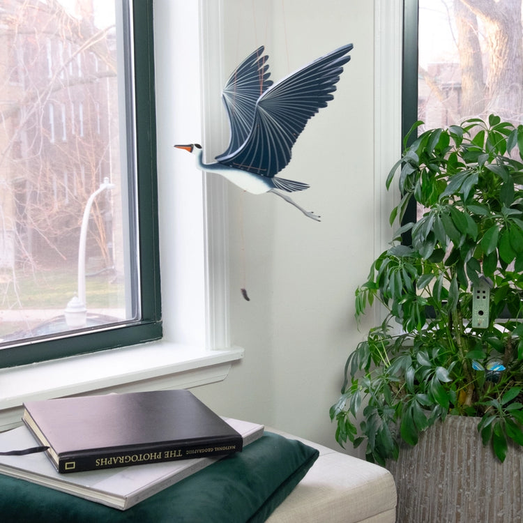 Blue Heron Flying Mobile