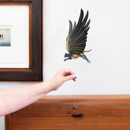 Alebrije Cat Flying Mobile