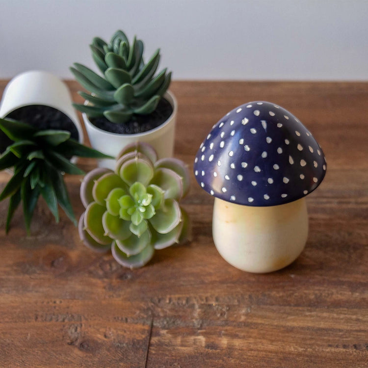 Soapstone Mushroom Box