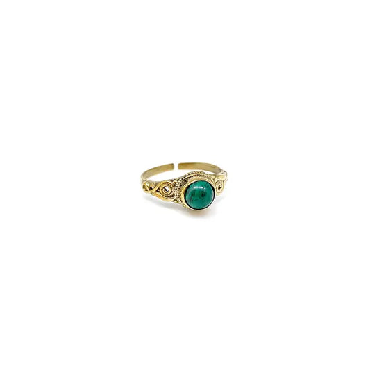 Tanvi Malachite Ring