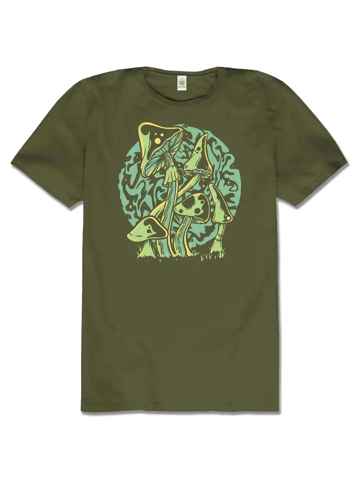 Psychedelic Unisex Mushrooms Organic T-Shirt