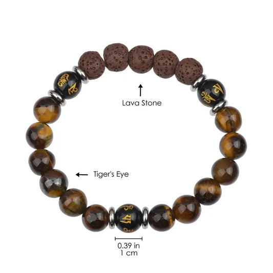 Mantra Mala Tiger's Eye Bracelet