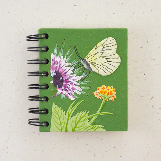 Small Dark Green Butterfly Notebook