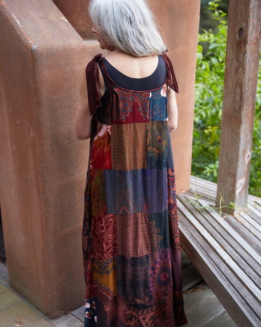 Long Patchwork Dress