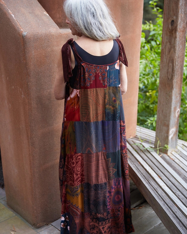 Long Patchwork Dress at Lucia's World Emporium Long Patchwork Dress at Lucia's World Emporium