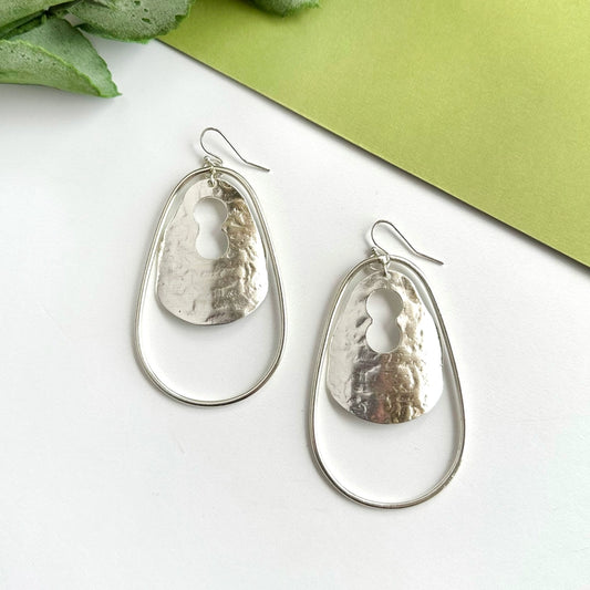 Enfolded Teardrop Earrings