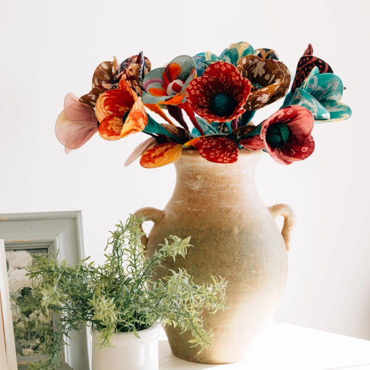 Sari Fabric Flower