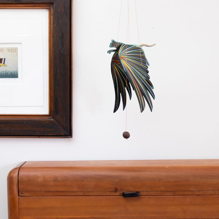 Alebrije Cat Flying Mobile