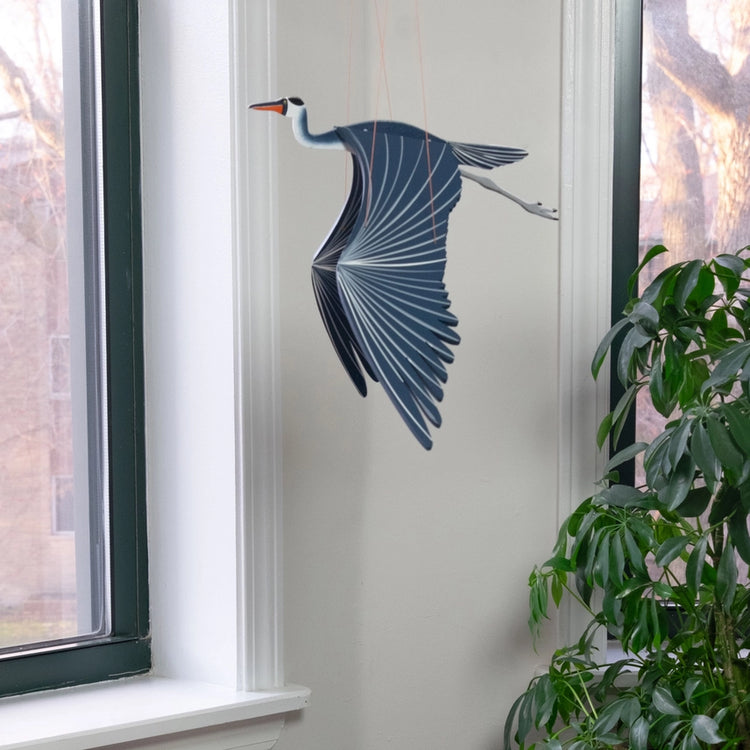 Blue Heron Flying Mobile