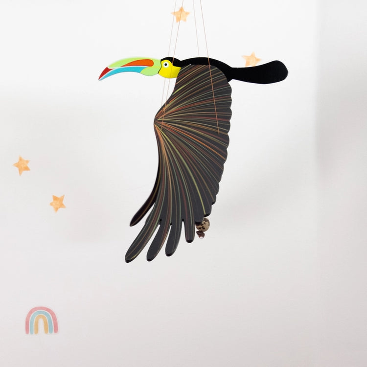 Toucan Flying Bird Mobile