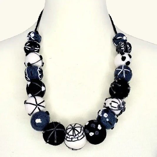 Felted Ball Necklace