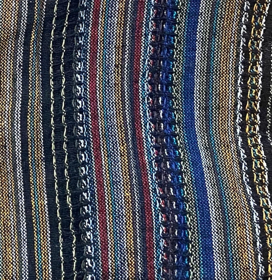 Textured Wide Leg Cotton Pant