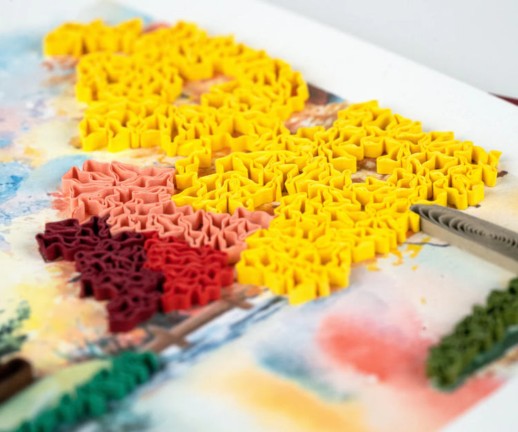 Cozy Autumn Cabin Quilling Card