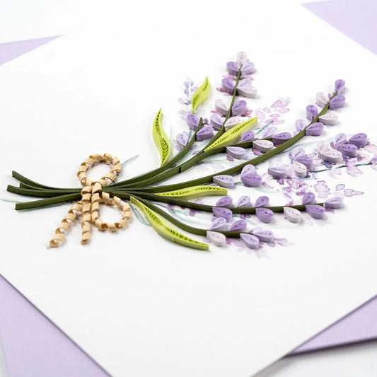 Lavender Bunch Quilling Card