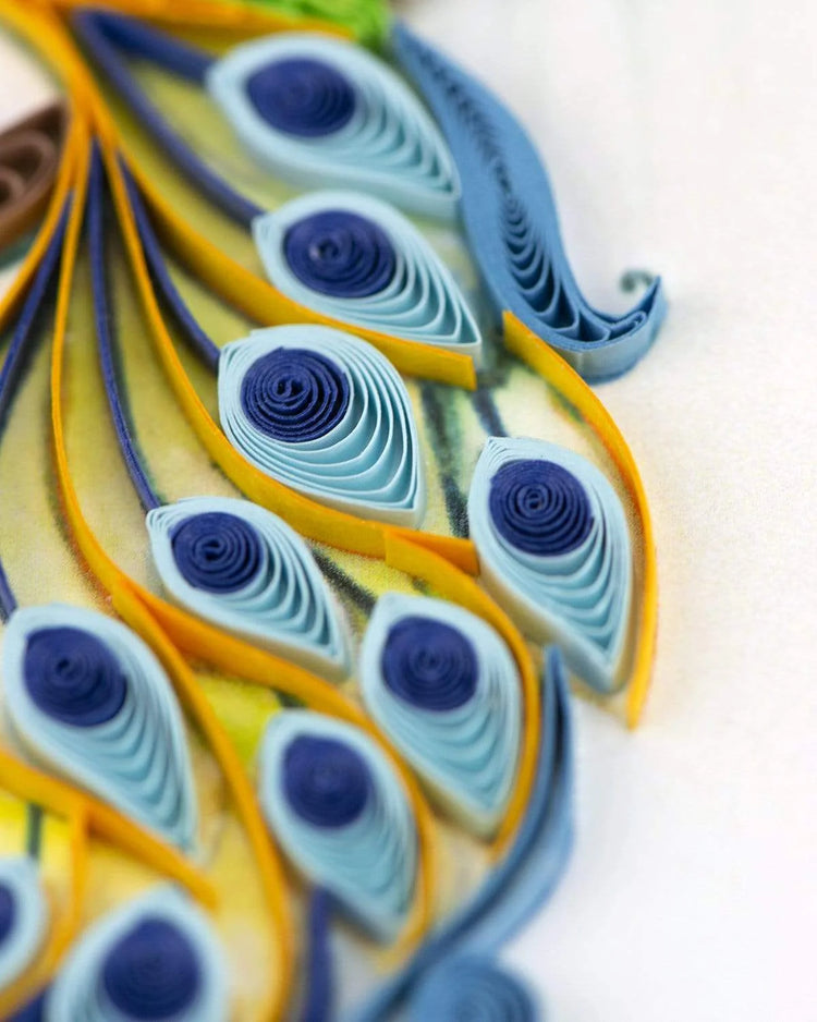 Quilling Card Peacock