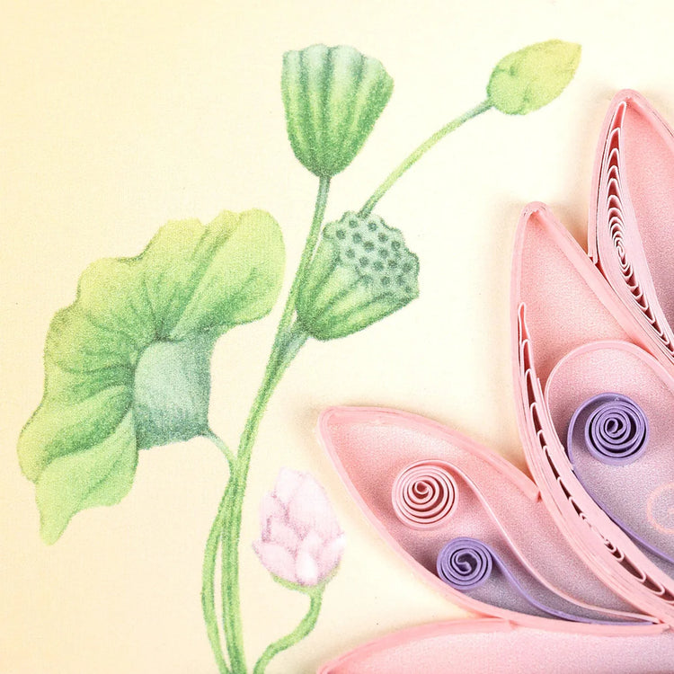 Lotus Flower Quilling Card