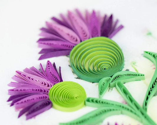 Thistle Everyday Quilling Card