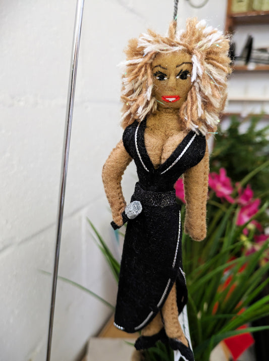 Tina Turner Felt Ornament