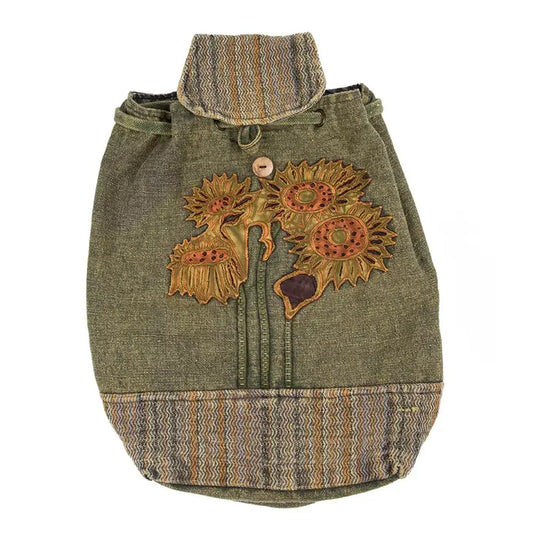 Sunflower Drawstring Backpack
