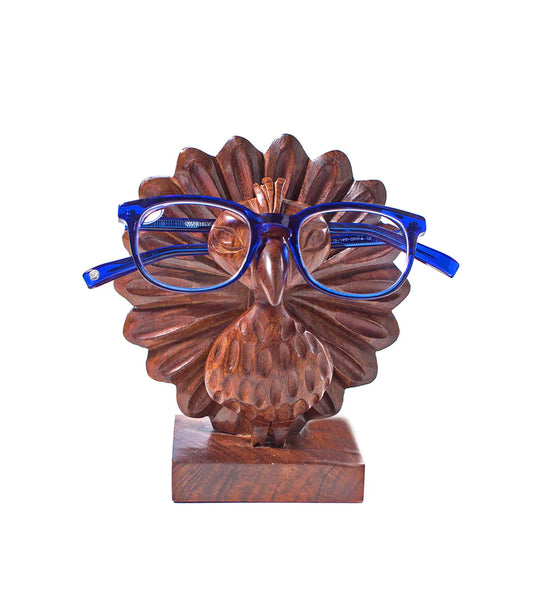 Peacock Eyeglass Holder